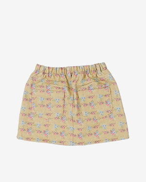 Petite Hailey Stormi Skirt in Goldenrod Flower