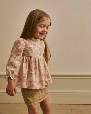 Petite Hailey Stormi Skirt in Goldenrod Flower