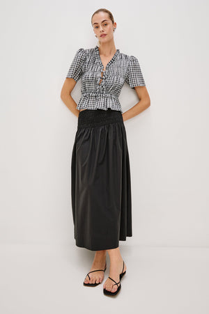 Rails Portia Top in Ash Seersucker