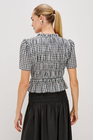 Rails Portia Top in Ash Seersucker