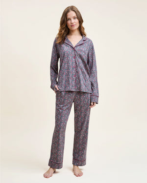 Petite Plume Women's Pima Pajama In Fleurs De Saison