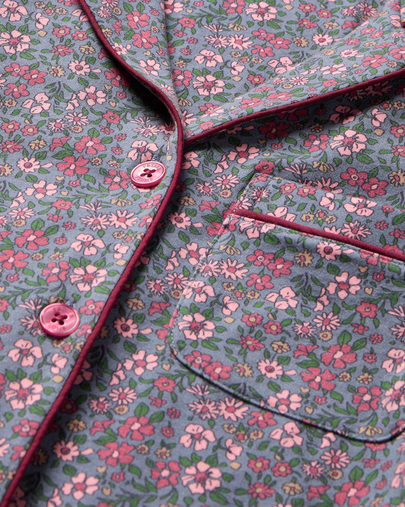 Petite Plume Women's Pima Pajama In Fleurs De Saison