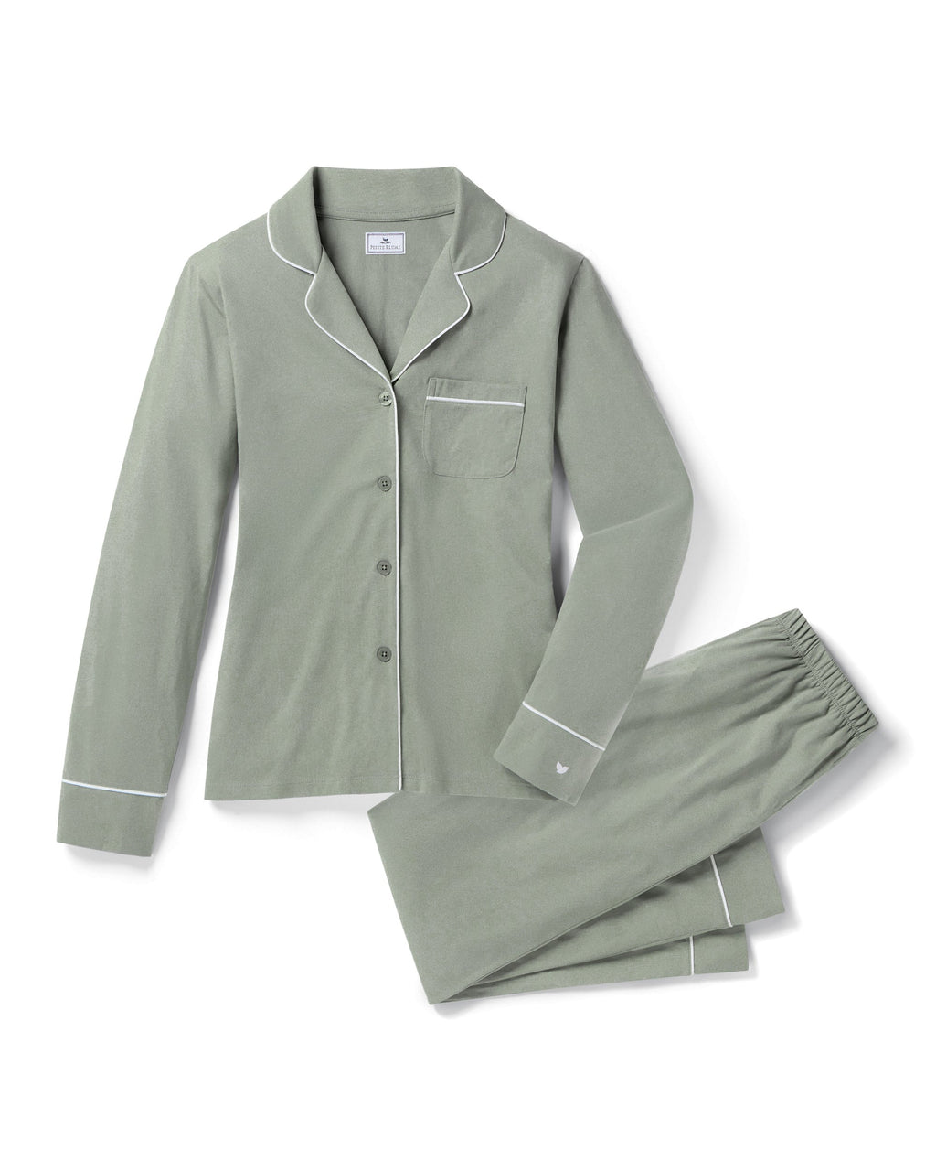 Petite Plume Women's Pima Pajama In Sage
