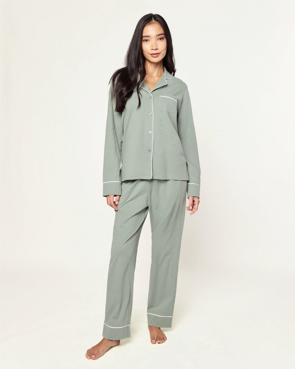 Petite Plume Women's Pima Pajama In Sage