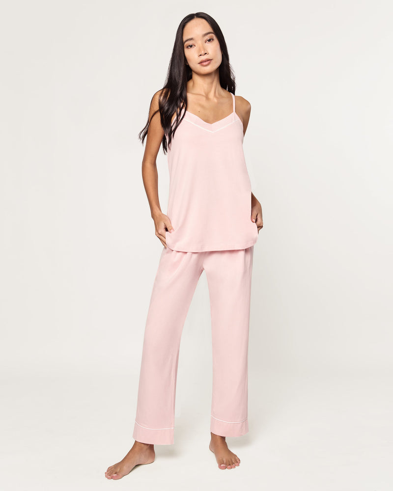 Petite Plume Women's Pima Sylvie Pant Set In Pink