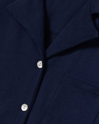 Petite Plume Women's Wide Leg Olivia Pajama Set in Navy
