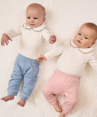 Oso & Me Peter Pan Onesie with Blue Piping