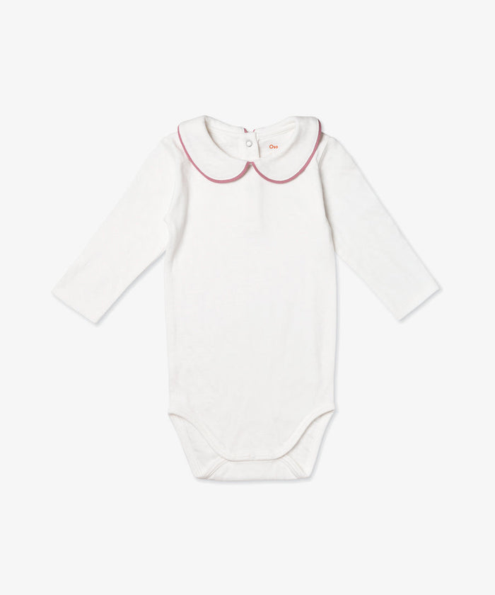 Oso & Me Peter Pan Onesie with Rose Piping