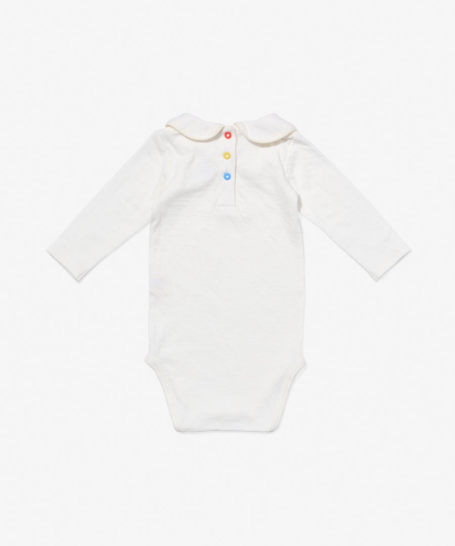 Oso & Me Peter Pan Onesie with Vanilla Piping