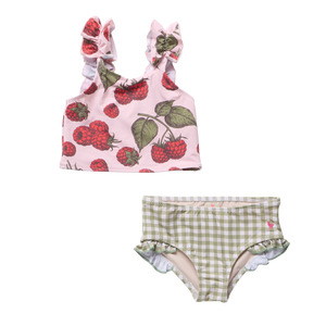 Pink Chicken Via Tankini in Pink Raspberries