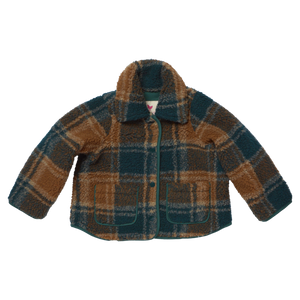 Pink Chicken Boys Jace Jacket in Pumpkin Patch Plaid