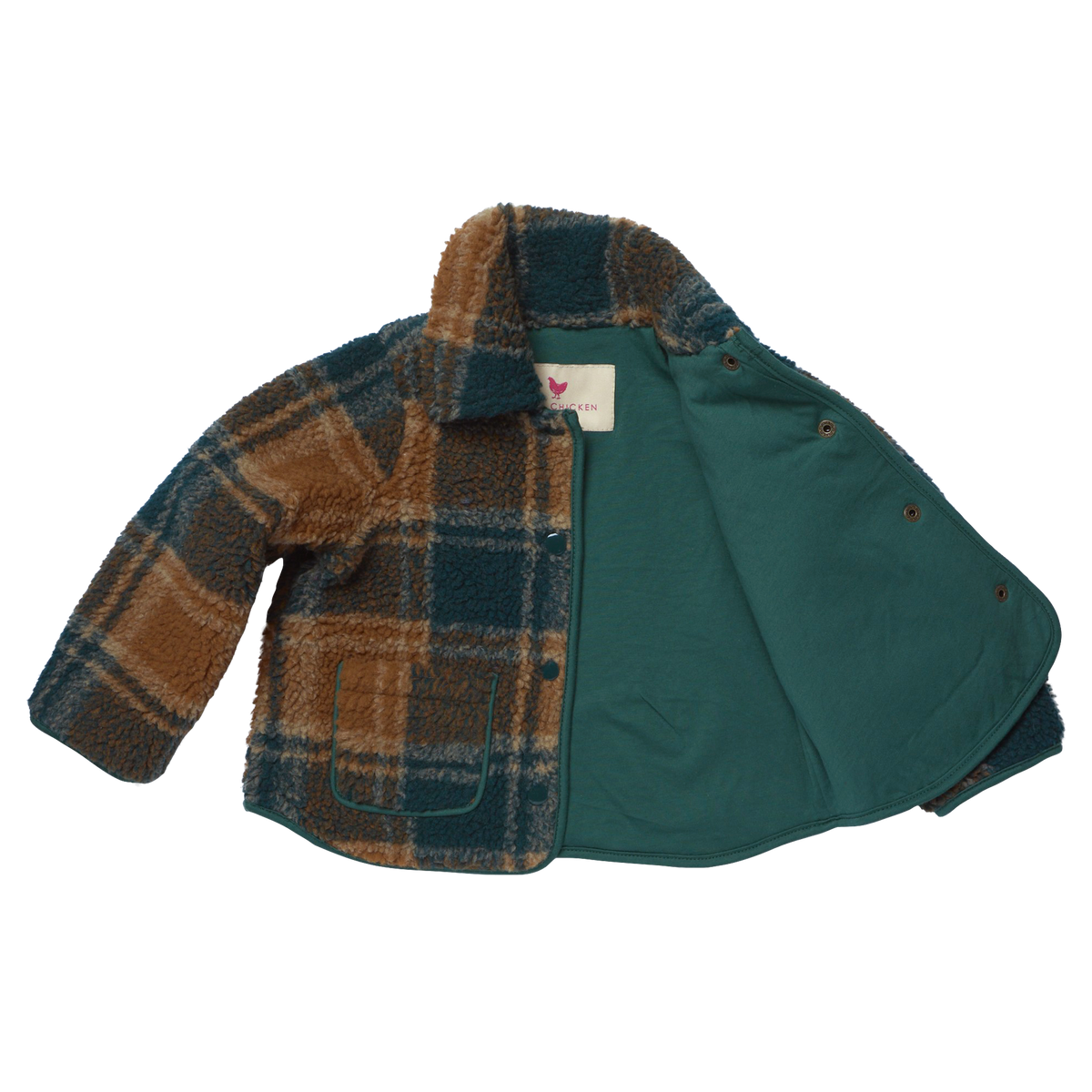Pink Chicken Boys Jace Jacket in Pumpkin Patch Plaid