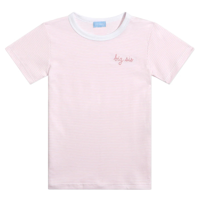 Joy Street Kids Big Sis T-Shirt in Light Pink
