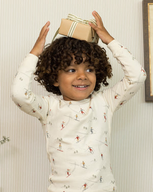 Rylee + Cru Organic Pajama Set in Skiers