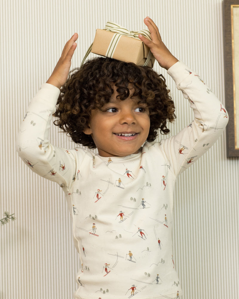 Rylee + Cru Organic Pajama Set in Skiers