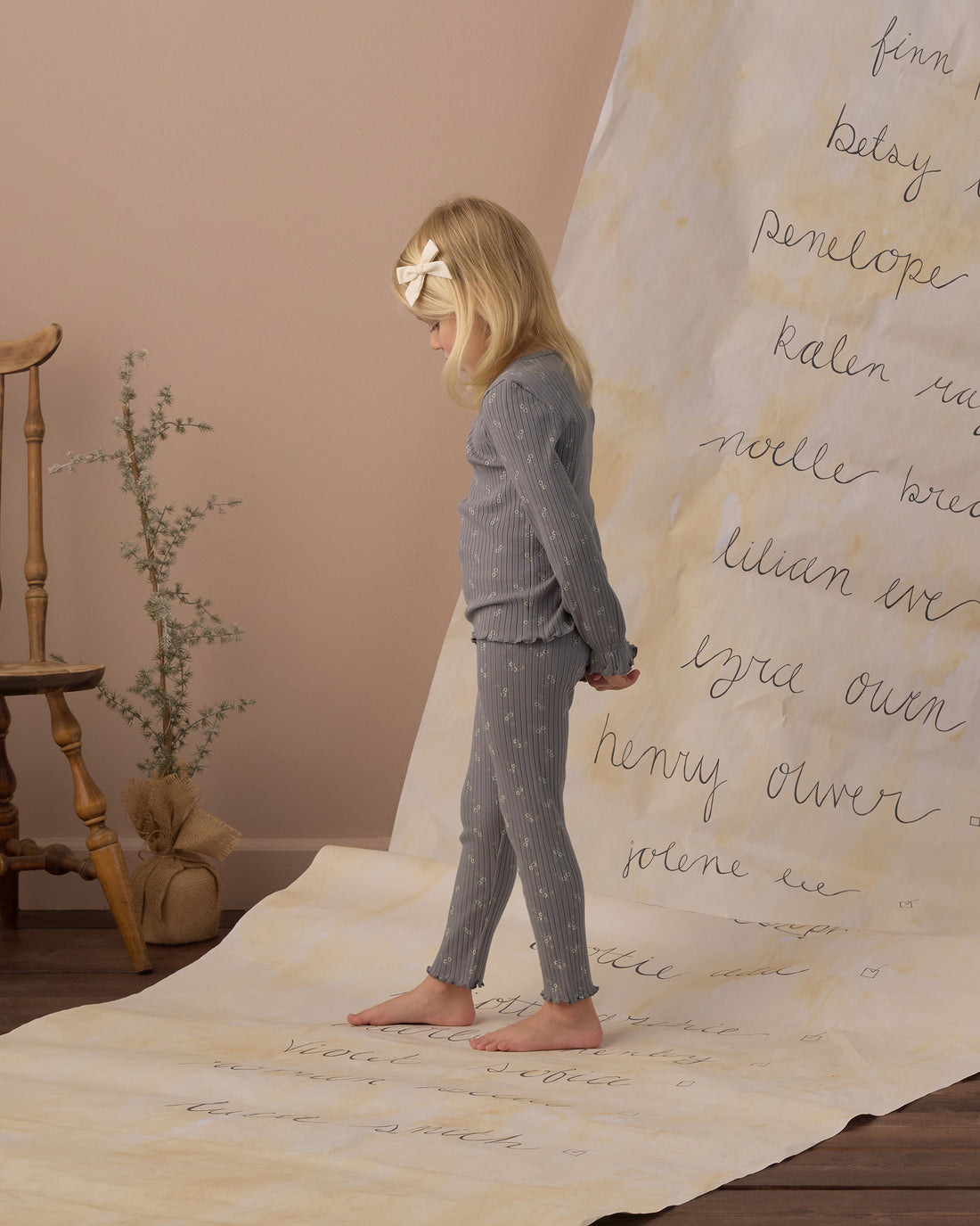 Rylee + Cru Legging in Slate Bloom