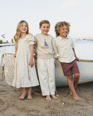 Rylee + Cru Short Sleeve Shirt in Anchors