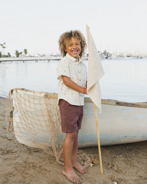 Rylee + Cru Short Sleeve Shirt in Anchors