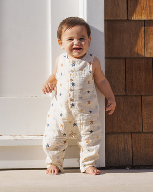 Rylee + Cru Button Jumpsuit in Stars
