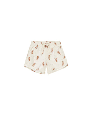 Rylee + Cru Swim Trunk in Lobster
