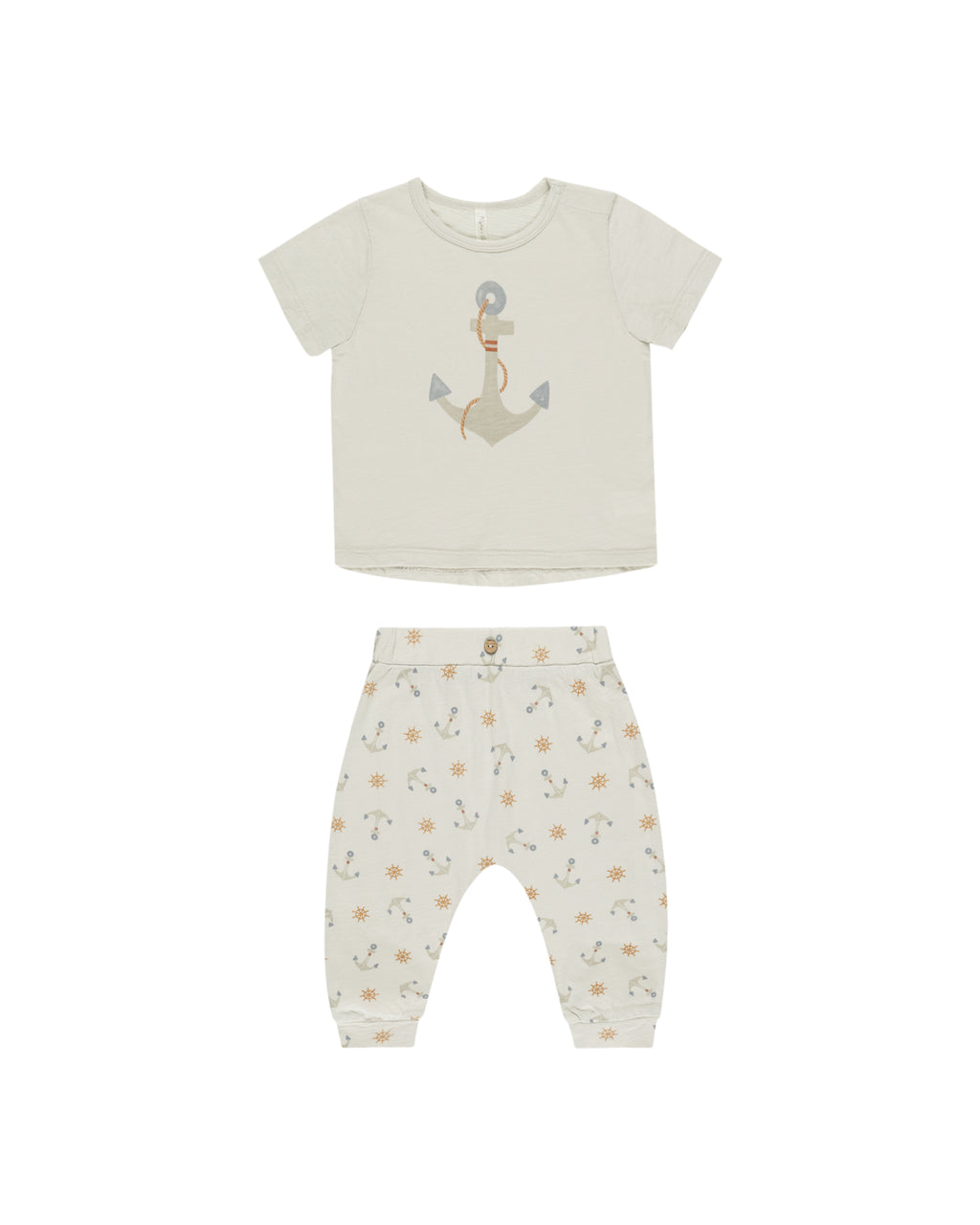 Rylee + Cru Tee and Slouch Pant Set in Anchors