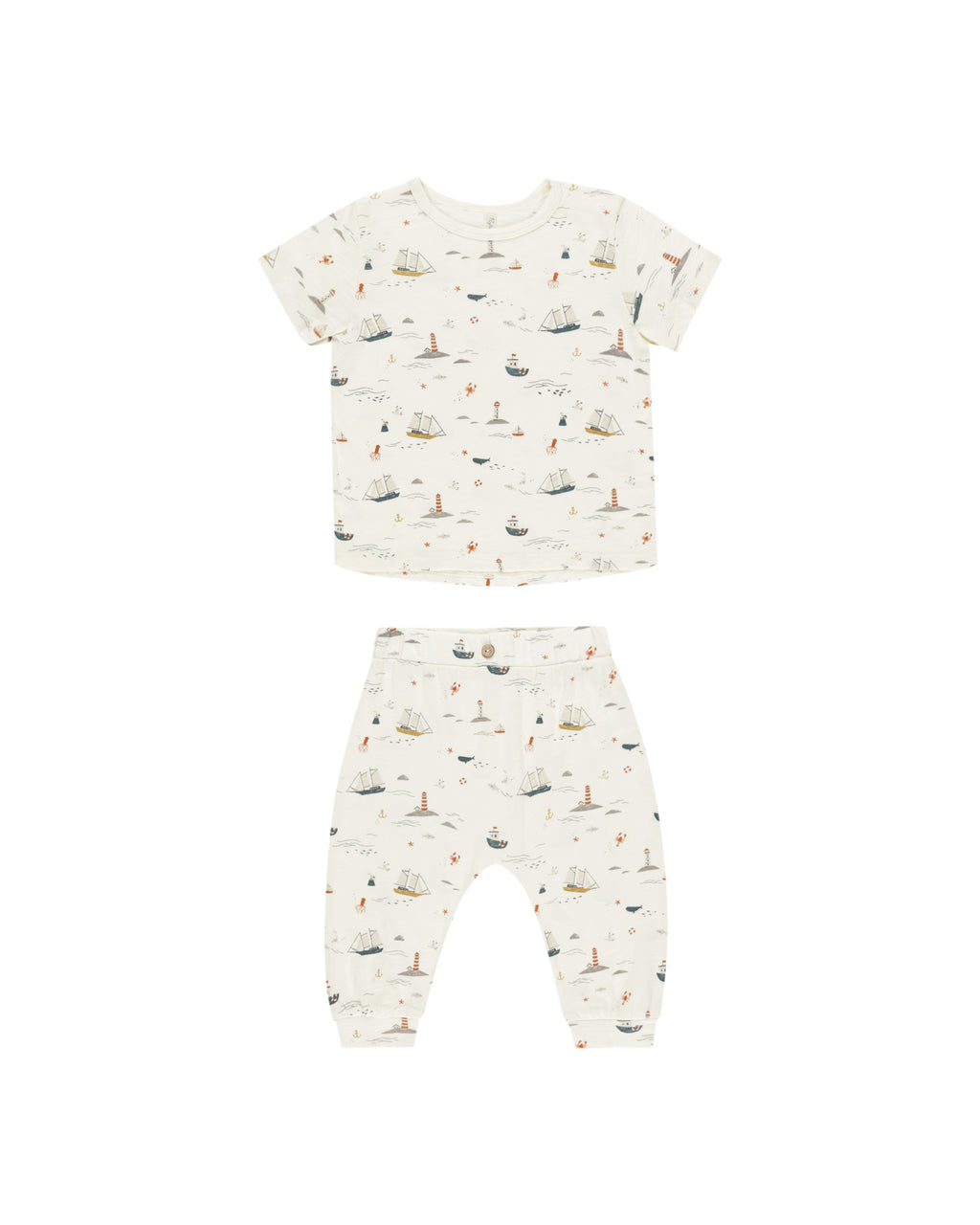 Rylee + Cru Tee and Slouch Pant Set in Nautical