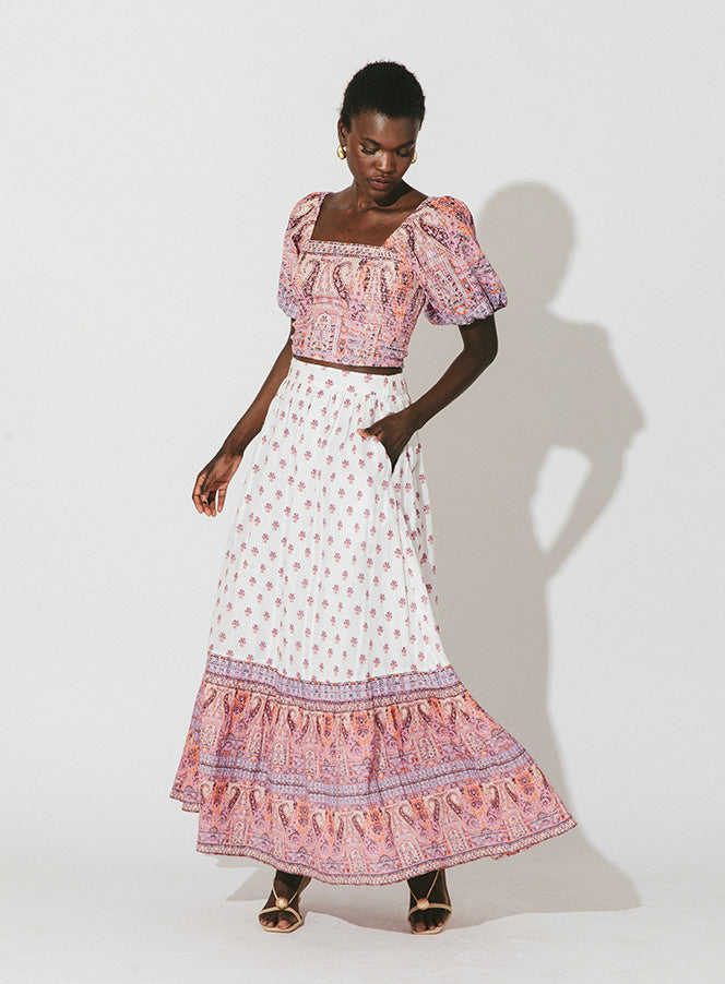 Cleobella Reece Skirt in Mahal Print