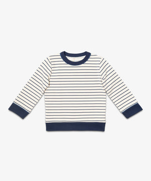 Oso & Me Remy Sweatshirt in Navy French Stripe
