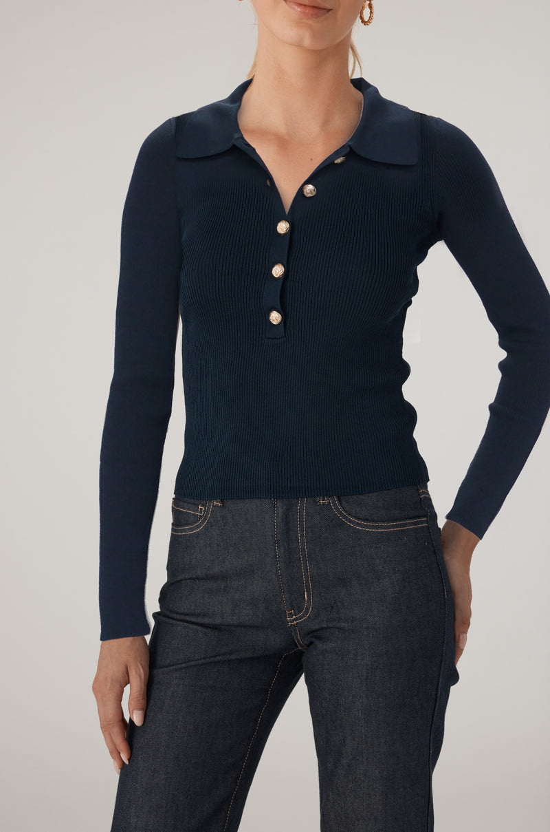 Generation Love Viviana Sweater in Navy