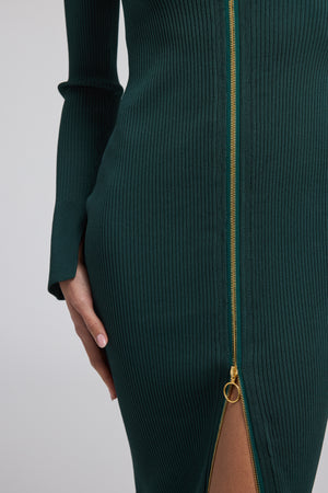 Generation Love Saylor Dress in Hunter Green