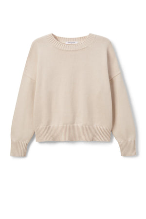 perfectwhitetee Janet Cotton Sweater in Sugar