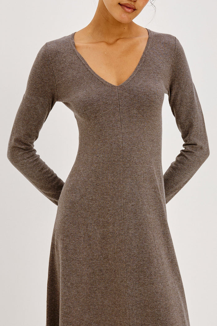 Rails Sabrina Dress in Heather Latte
