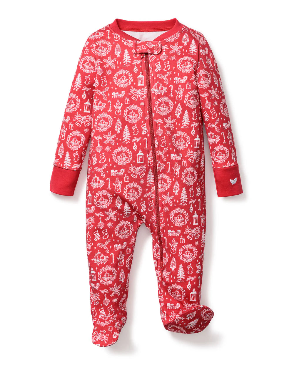 Petite Plume 100% Pima Cotton Romper in Whimsical Winter