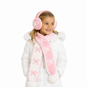 Bits & Bows Scarf in Pink Bows