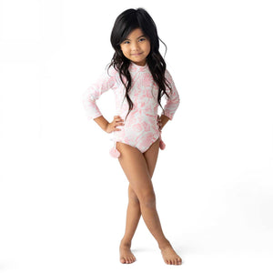 Shade Critters One Piece Rash Guard in Seaside Toile