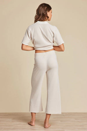 Barefoot Dreams Cozy Chic Ultra Lite Rolled Edge Top in Pearl