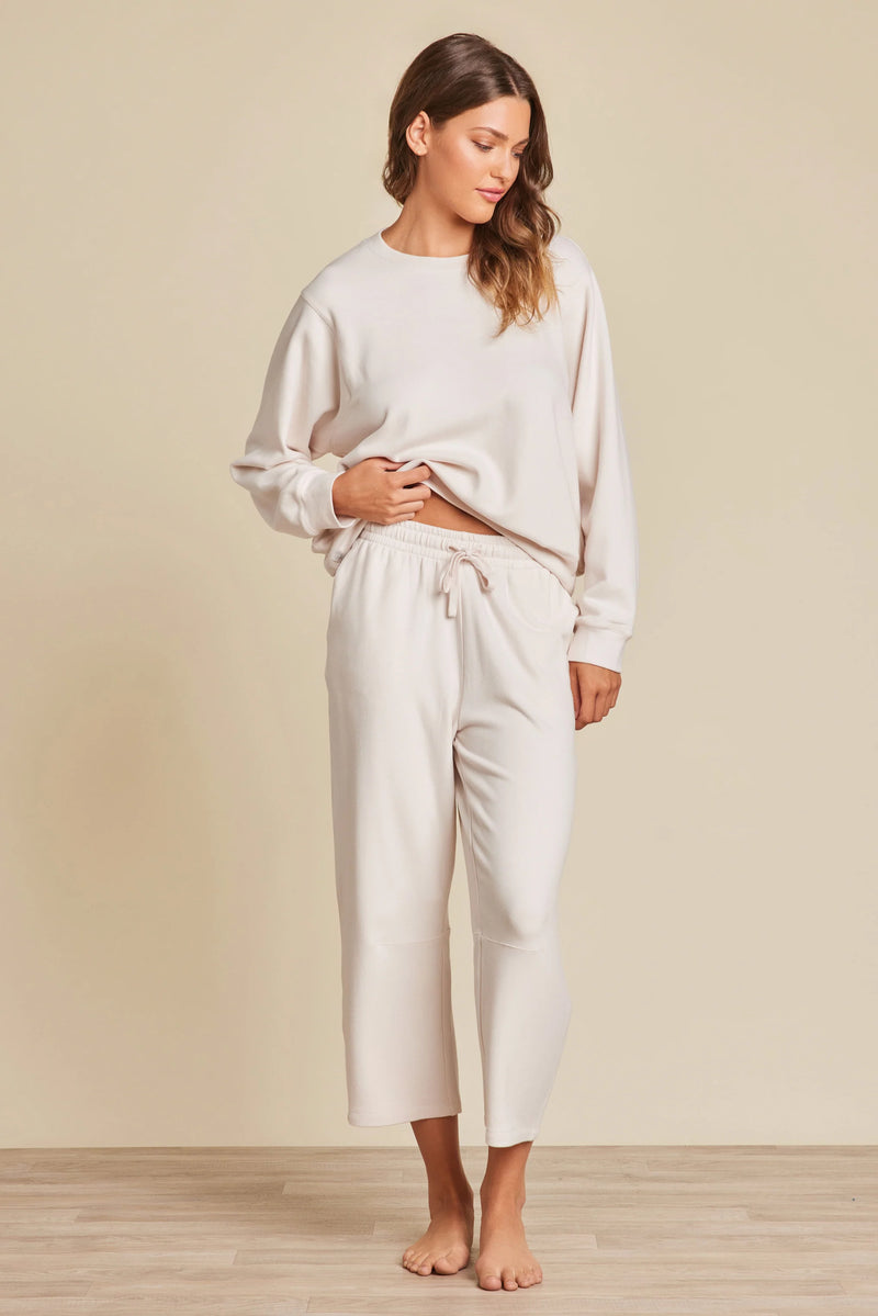 Barefoot Dreams Malibu Collection Brushed Fleece Pant in Sand Dune