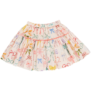 Pink Chicken Maribelle Skirt in Watercolor Bows