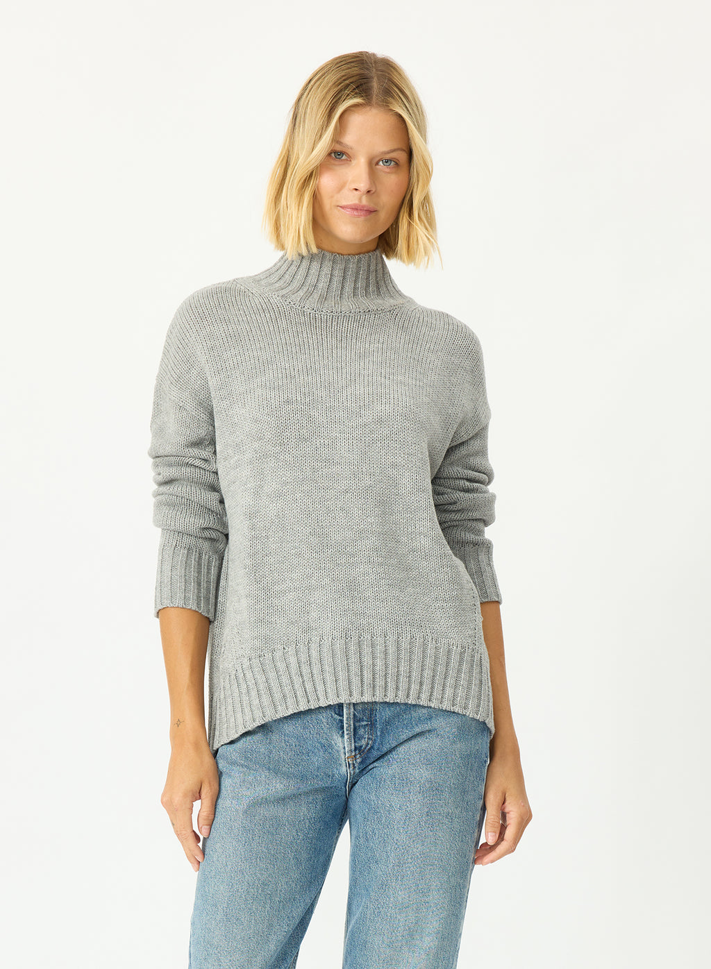 Stitches + Stripes Sola Turtleneck in Heather Grey