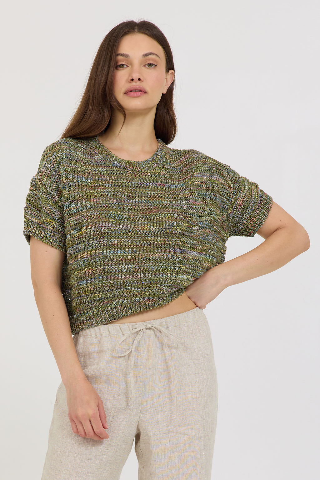 Stitches + Stripes Kip Sweater Tee in Rosemary