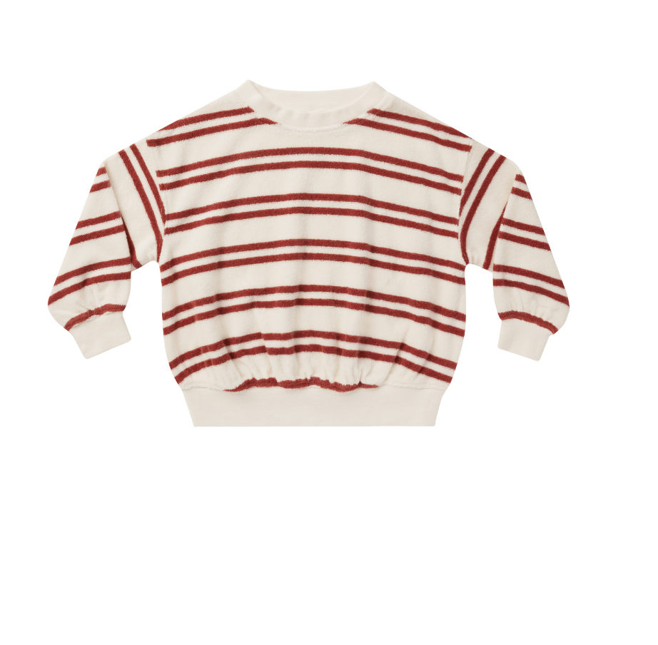 Rylee + Cru Sweatshirt in Red Stripe