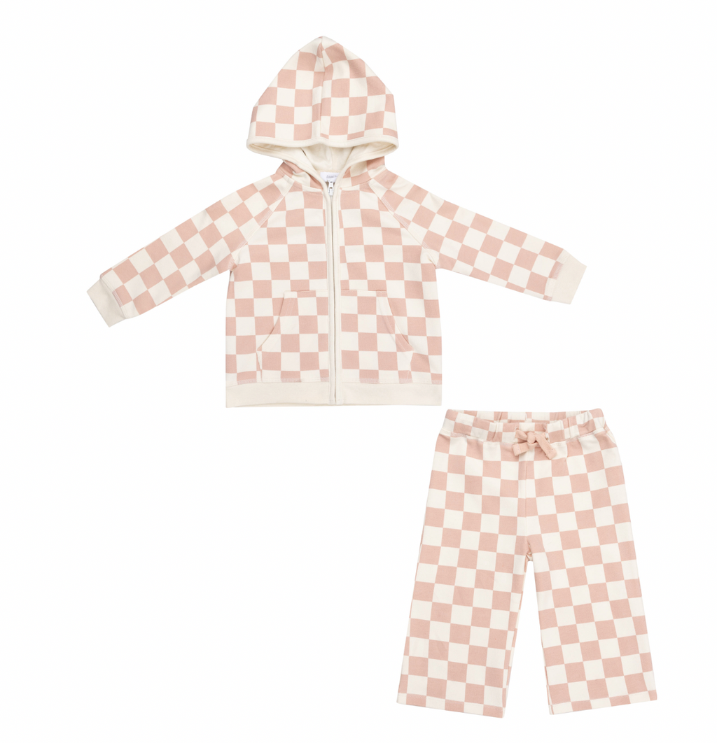 Angel Dear Checkerboard Set in Pink