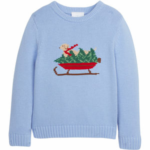 Little English Intarsia Sweater in Holiday Lab