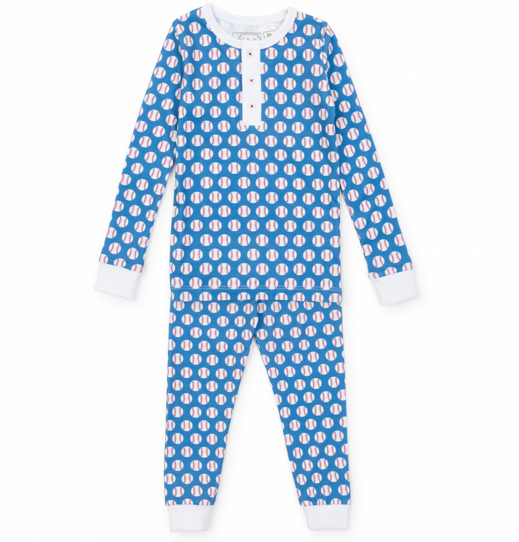 Lila + Hayes Jack Pajama Set in Baseball Grandslam