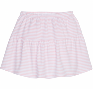 Little English Sally Skort in Light Pink Stripe