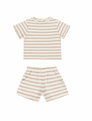 Rylee + Cru Playset in Grapefruit Stripe