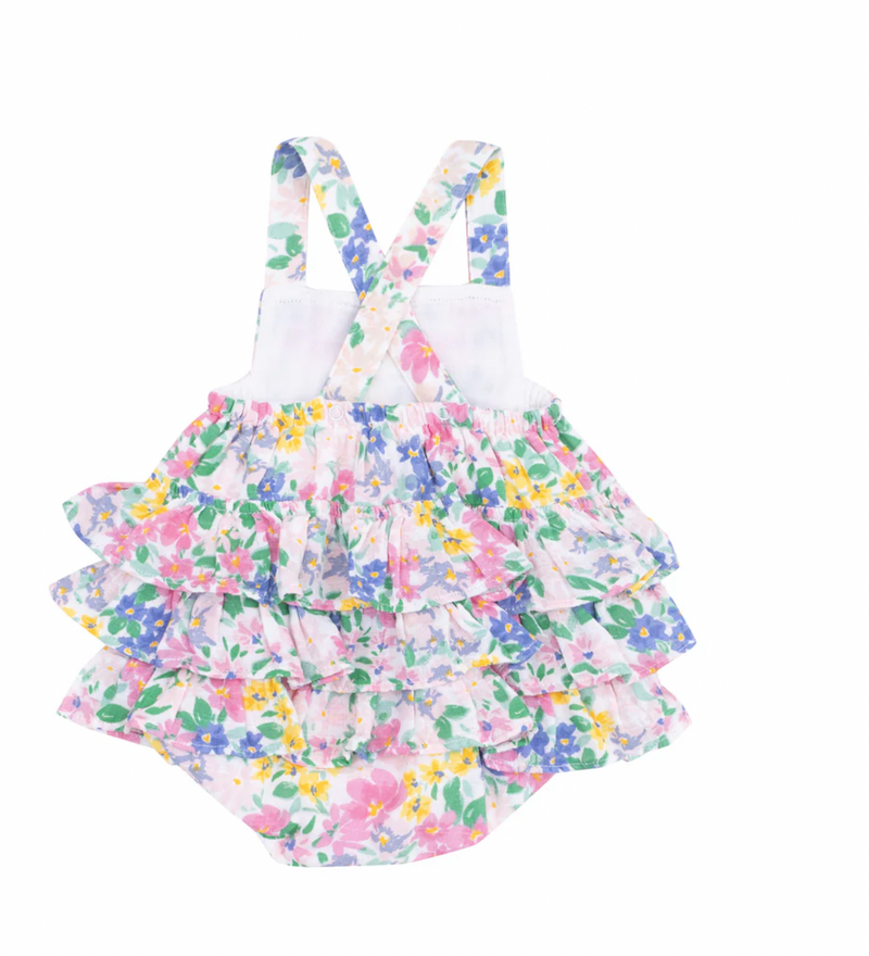 Angel Dear Ruffle Sunsuit in Emma Floral