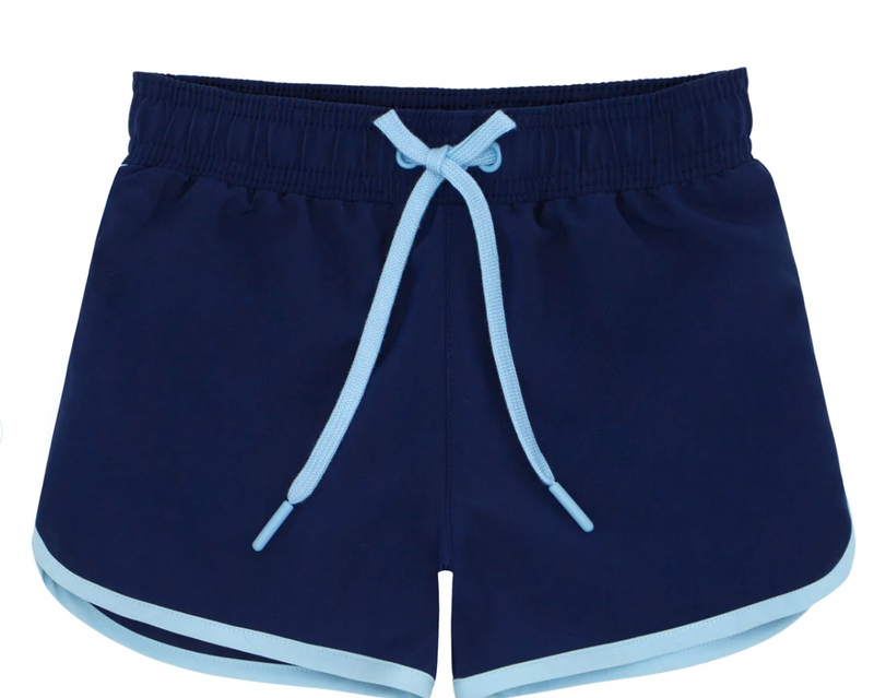 Minnow Navy Boardie with Side Binding
