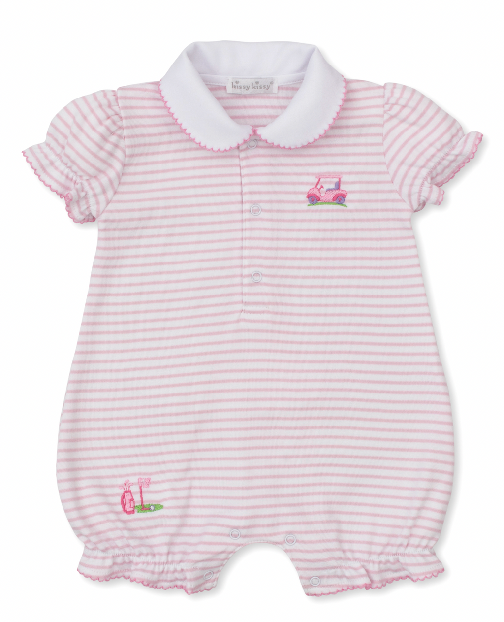 Kissy Kissy Playsuit in Pink Fairway Foursome