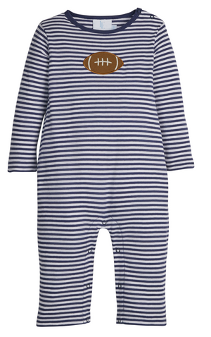Little English Applique Romper in Football